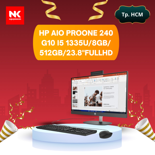 Máy Tính HP AIO ProOne 240 G10 i5 1335U/8GB/512GB